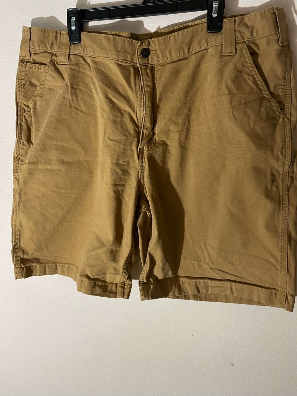 Carhartt Men's Flat Front Shorts in Tan